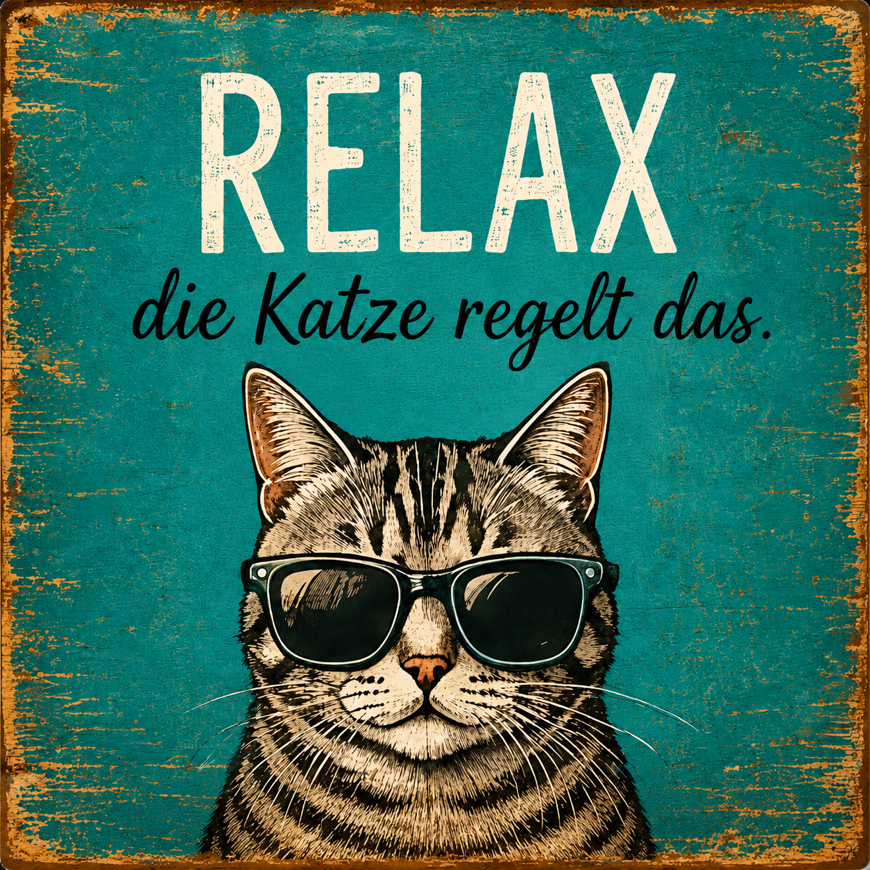 Relax Katze Motiv