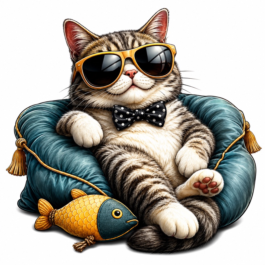 Cat relaxing